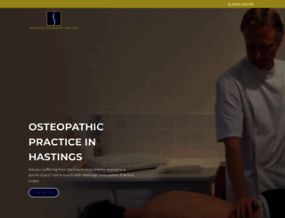 hastingsosteopathicpractice.co.uk screenshot
