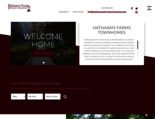 hathawayfarmstownhomes.com screenshot