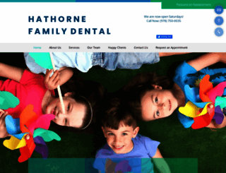 hathornefamilydental.com screenshot