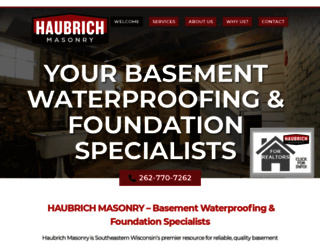 haubrichmasonry.com screenshot