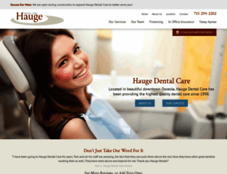 haugedentalcare.com screenshot