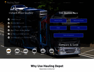 haulingdepot.com screenshot