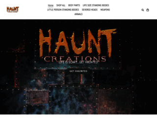 hauntcreations.com screenshot