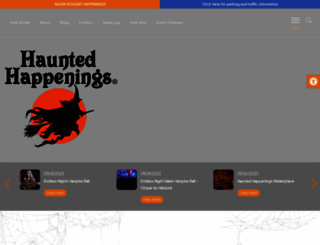 hauntedhappenings.com screenshot