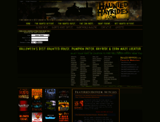 hauntedhayrides.com screenshot