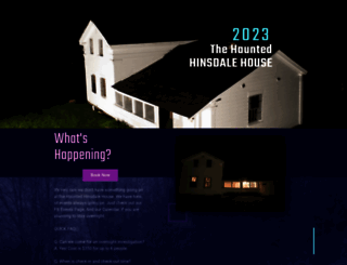 hauntedhinsdalehouse.com screenshot