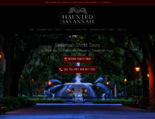 hauntedsavannahtours.com screenshot