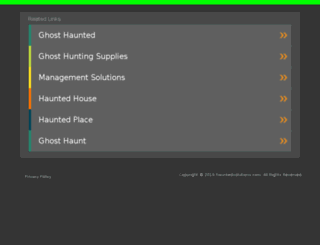 hauntedsolutions.com screenshot
