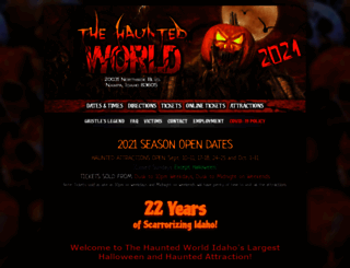 hauntedworld.org screenshot