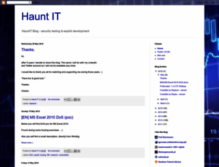 hauntit.blogspot.de screenshot