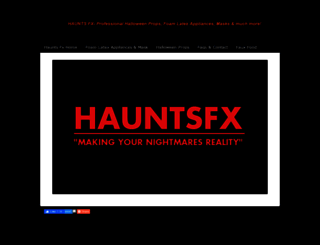 hauntsfx.com screenshot