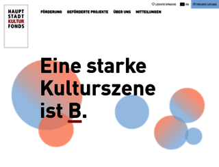 hauptstadtkulturfonds.berlin.de screenshot