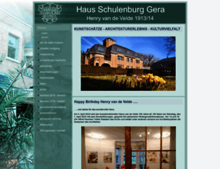 haus-schulenburg-gera.de screenshot