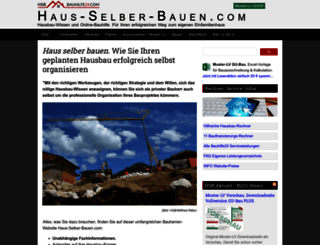haus-selber-bauen.com screenshot
