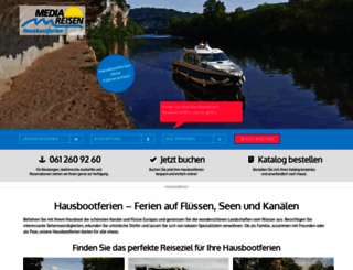 hausbootferien.ch screenshot