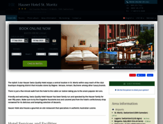 hauser-swissquality.hotel-rez.com screenshot