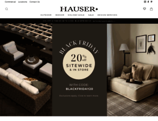 hauserstores.com screenshot