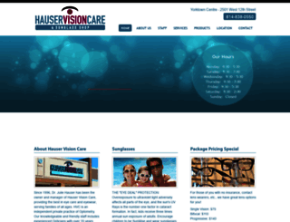 hauservisioncare.com screenshot