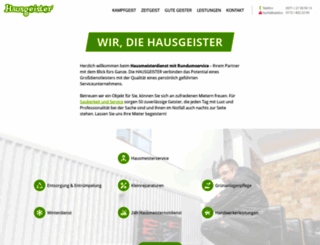 hausgeister-chemnitz.de screenshot