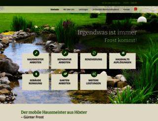 hausmeister-frost.de screenshot