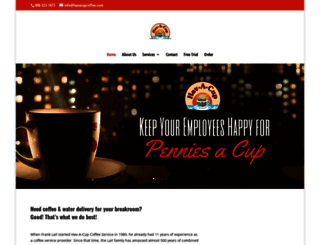havacupcoffee.com screenshot