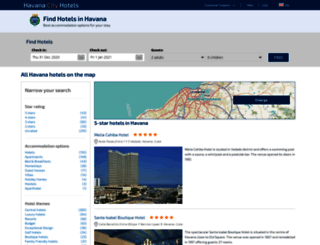 havanacityhotels.net screenshot