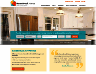 havenbrookhomes.securecafe.com screenshot