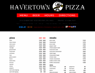 havertownpizza.com screenshot