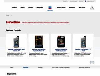 havoline.com screenshot