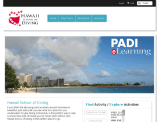 hawaii-school-of-diving.trekksoft.com screenshot
