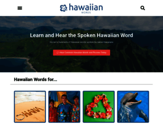 hawaiian-words.com screenshot