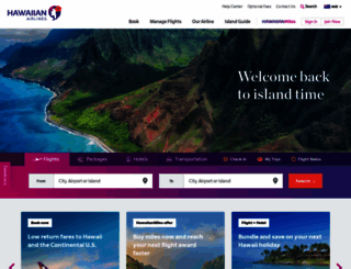 hawaiianairlines.com.au screenshot