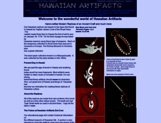hawaiianartifact.com screenshot