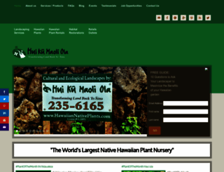 hawaiiannativeplants.com screenshot