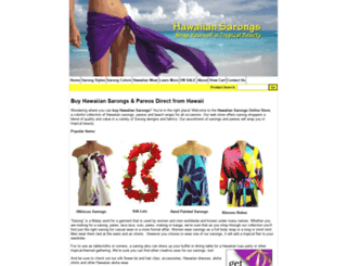 hawaiiansarong.com screenshot