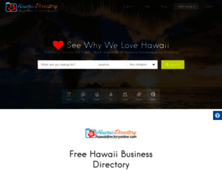 hawaiidirectoryonline.com screenshot