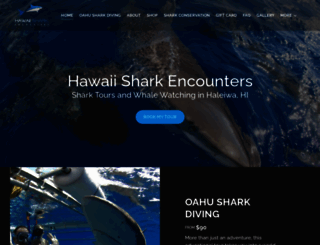 hawaiisharkencounters.com screenshot