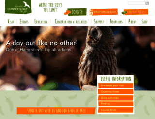 hawk-conservancy.org screenshot