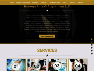 hawkeye-aircraft.com screenshot