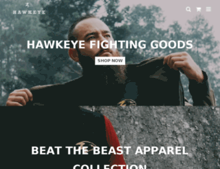 hawkeye-fightwear.com screenshot