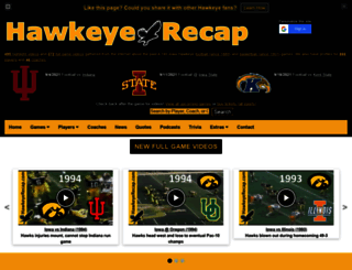 hawkeyerecap.com screenshot