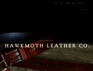 hawkmothleather.co.uk screenshot