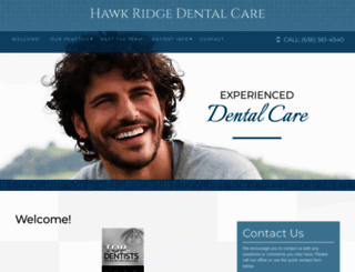 hawkridgedentalcare.com screenshot