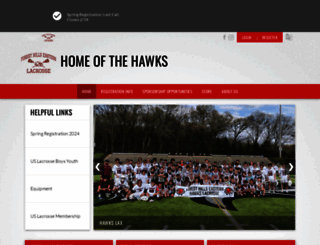 hawkslacrosseclub.org screenshot