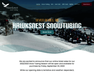 hawksnesttubing.com screenshot