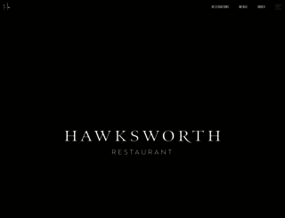 hawksworthrestaurant.com screenshot
