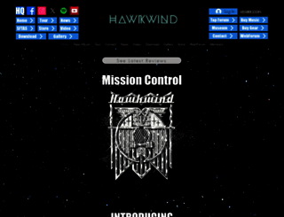hawkwind.com screenshot