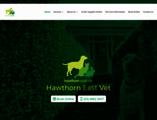 hawthorneastvet.com.au screenshot