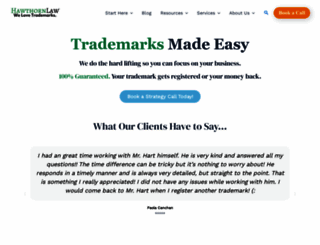 hawthornlaw.net screenshot