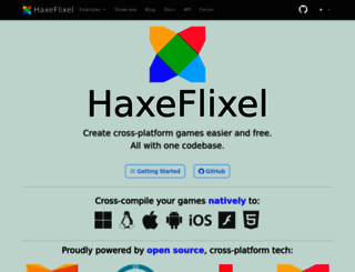 haxeflixel.com screenshot